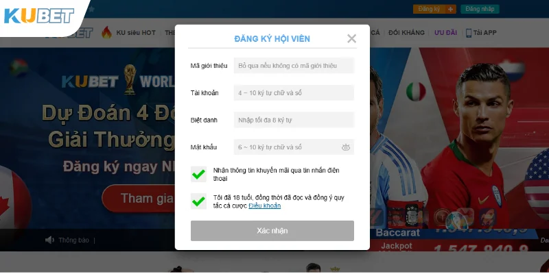 Một số điều kiện tạo tài khoản mới nhất